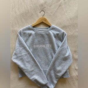 Brunette The Label Light Gray Sweatshirt